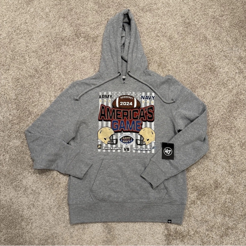 '47 Men's Army Navy Football Game Grey Holden Hoodie NCAA 2024